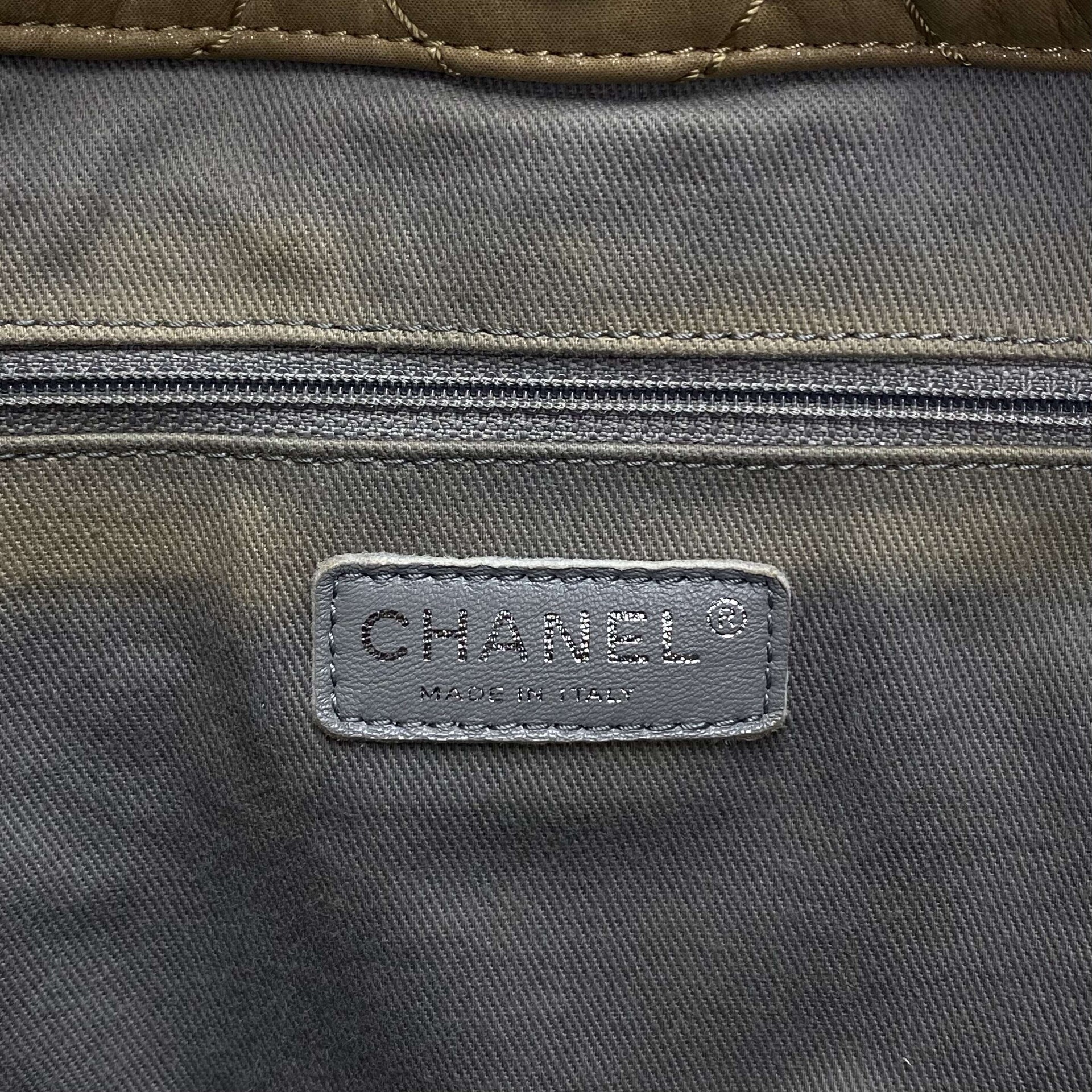 Bolsa Chanel Couro Bege