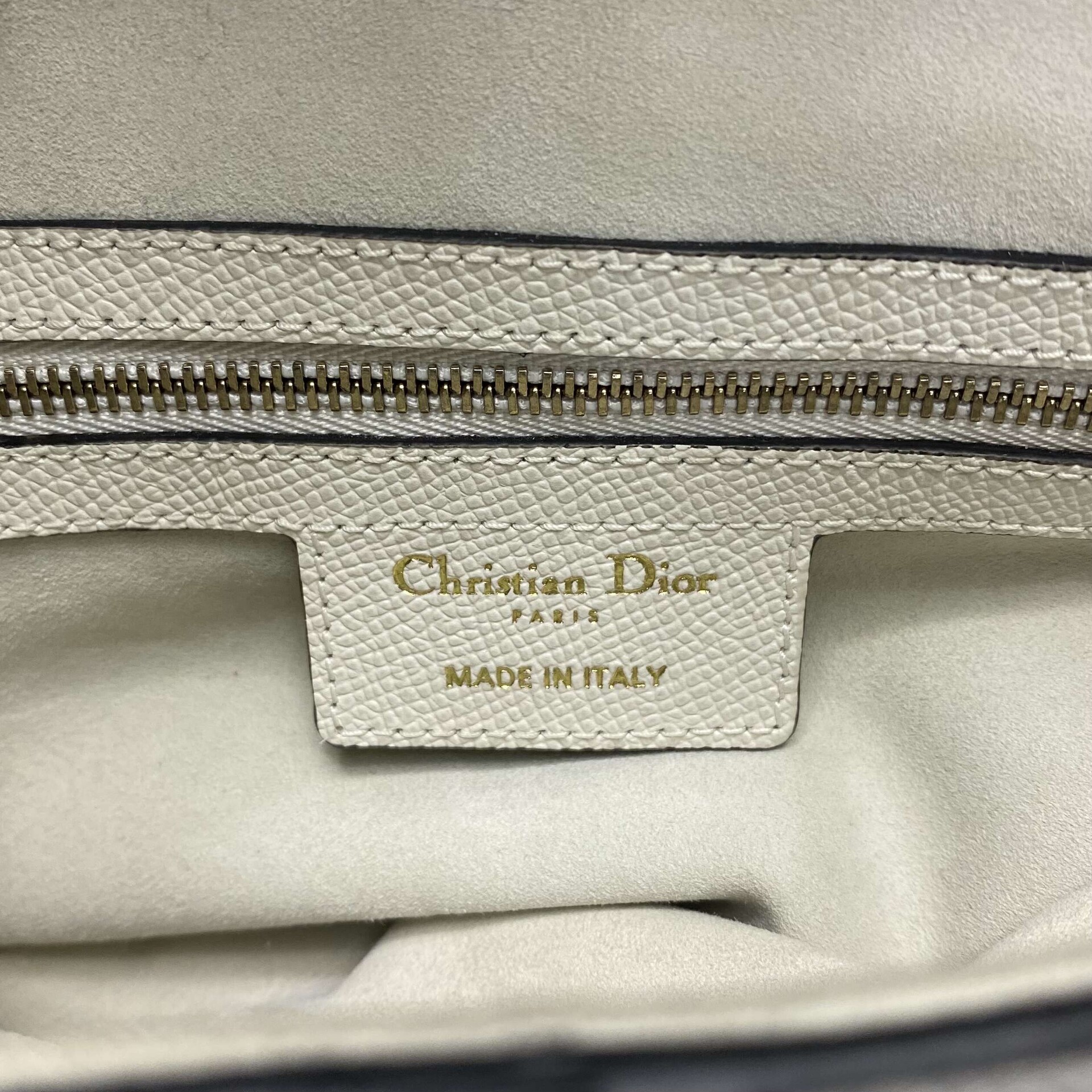 Bolsa Christian Dior Saddle Off White