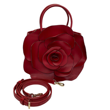 Bolsa Kate Spade Flora 3D Rose Vermelha