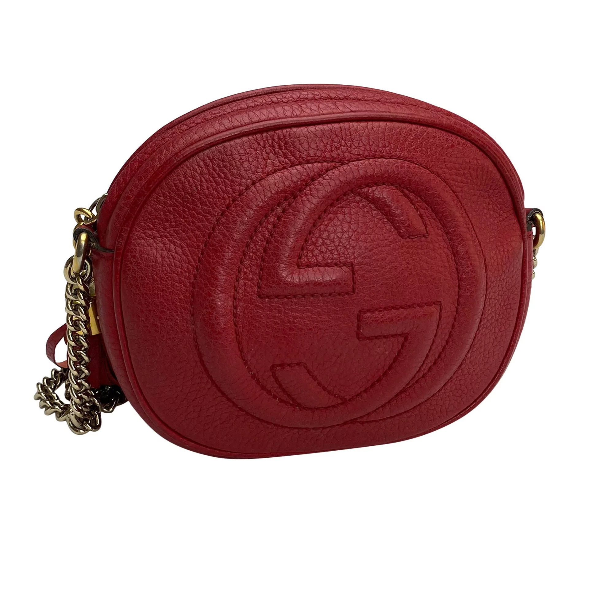 Bolsa Gucci Soho Mini Chain Vermelha