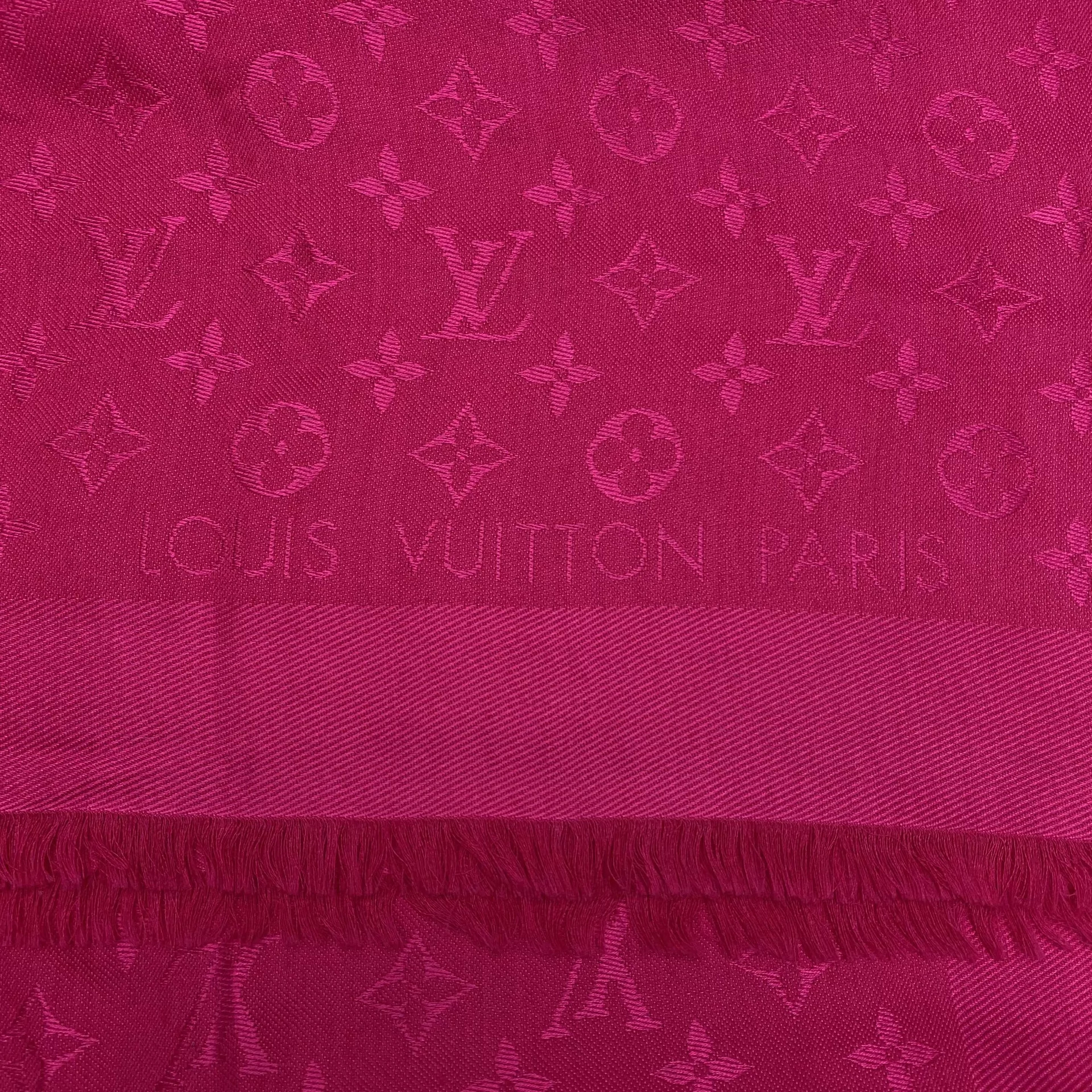 Xale Louis Vuitton Monograma Cinza