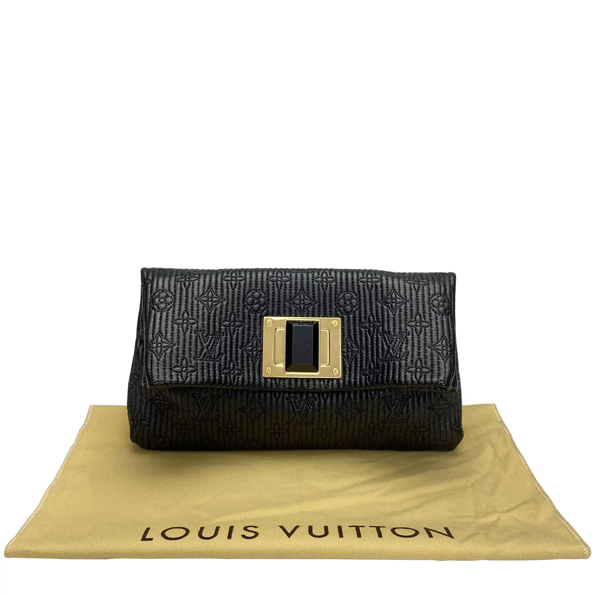 Louis Vuitton Black Monogram Limelight Altair Clutch