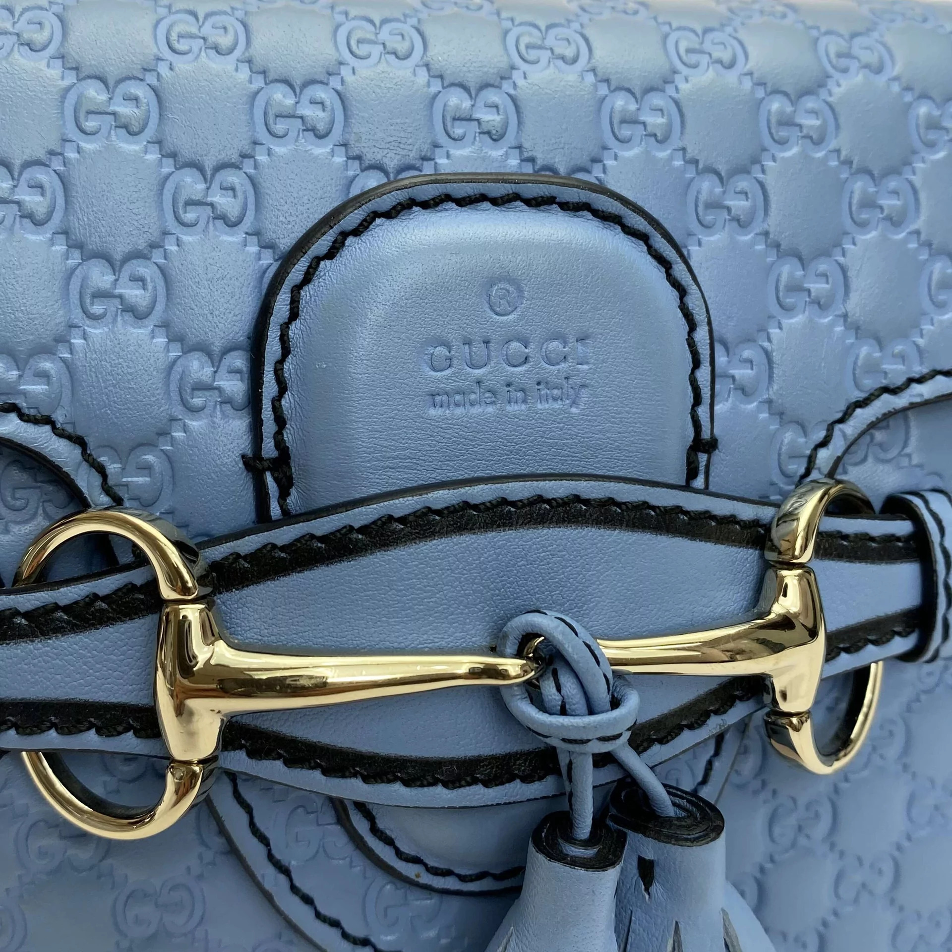 Bolsa Gucci Emily Azul Pequena