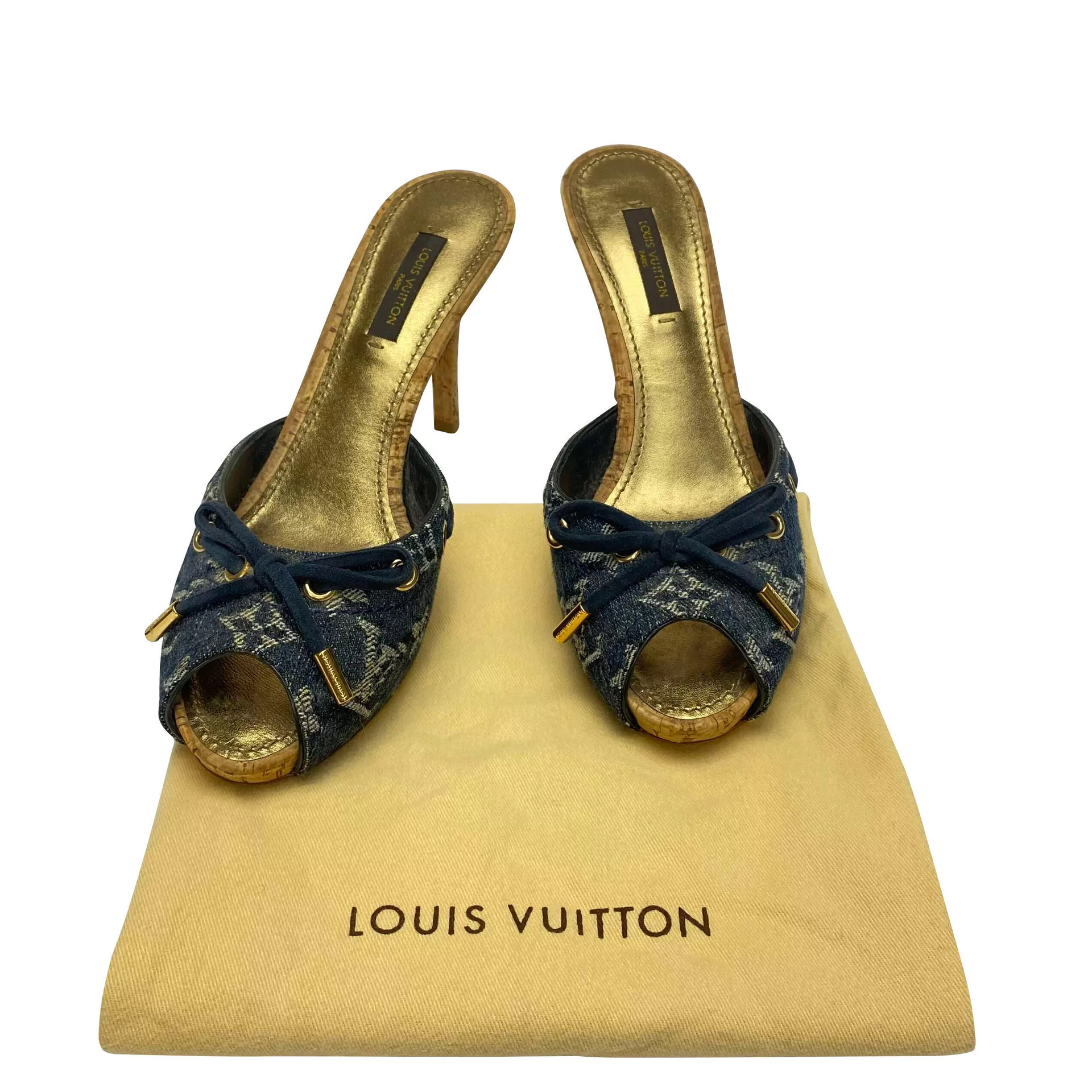 Tamanco Louis Vuitton Denim