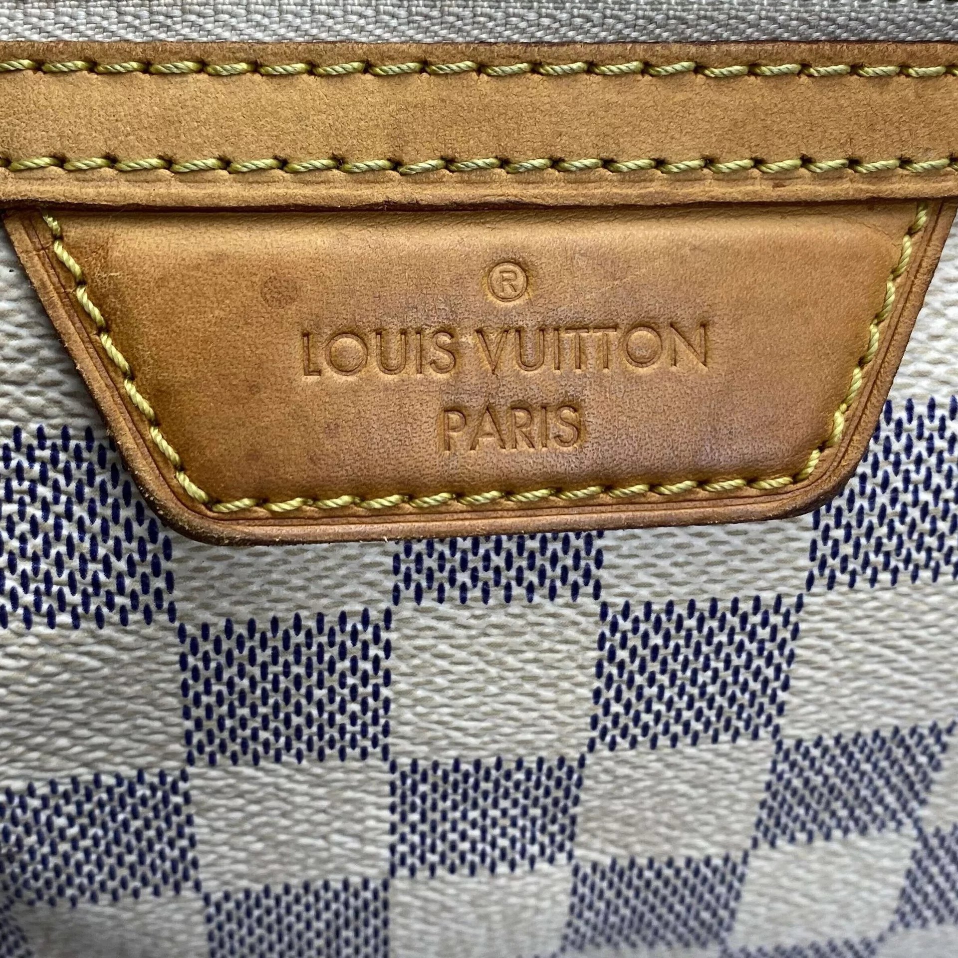 Bolsa Louis Vuitton Evora Damier Azur