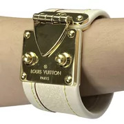 Bracelete Louis Vuitton Couro Off White