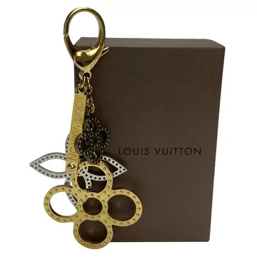 Charm de Bolsa e Chaveiro Louis Vuitton Metal Flores