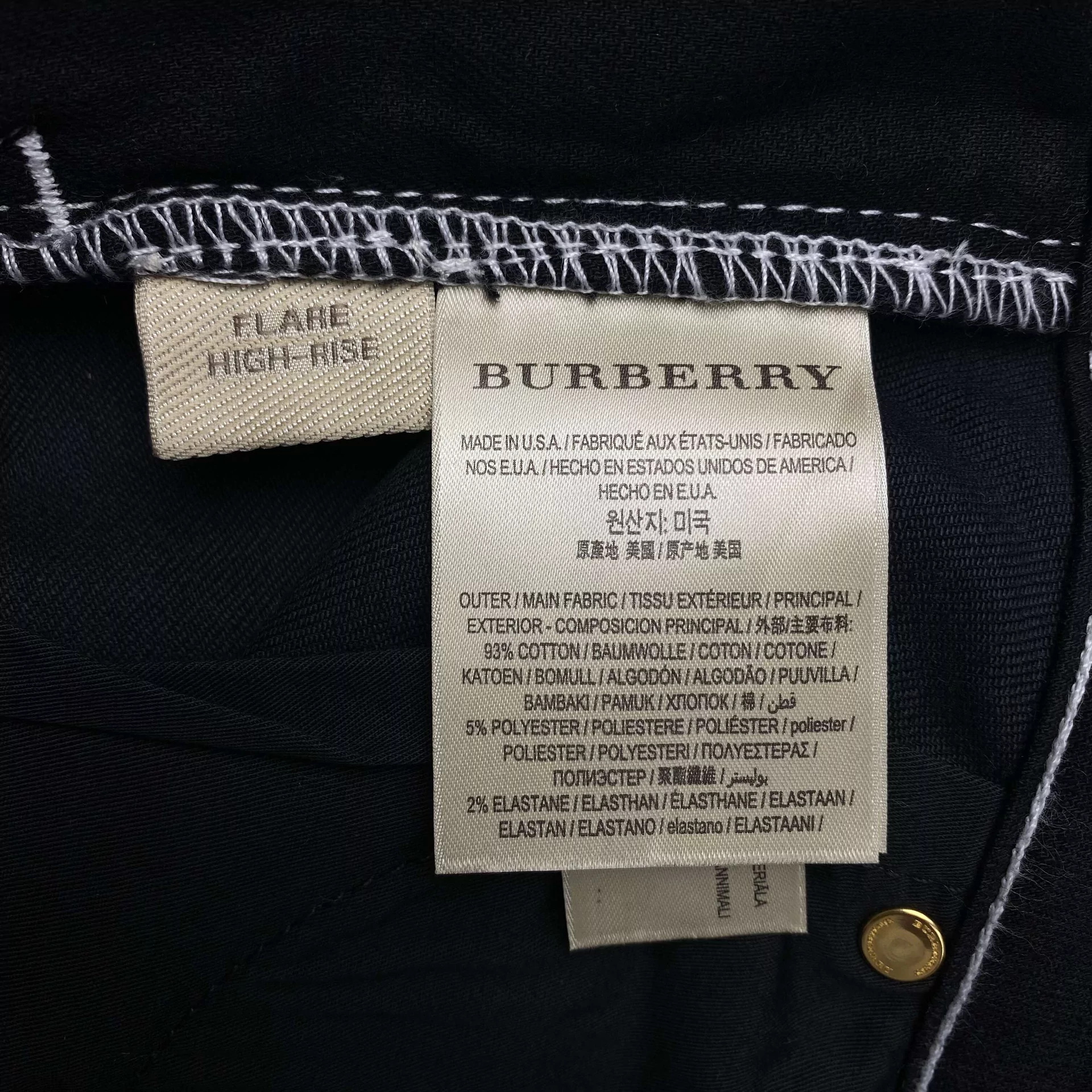 Calça Burberry Jeans Flare