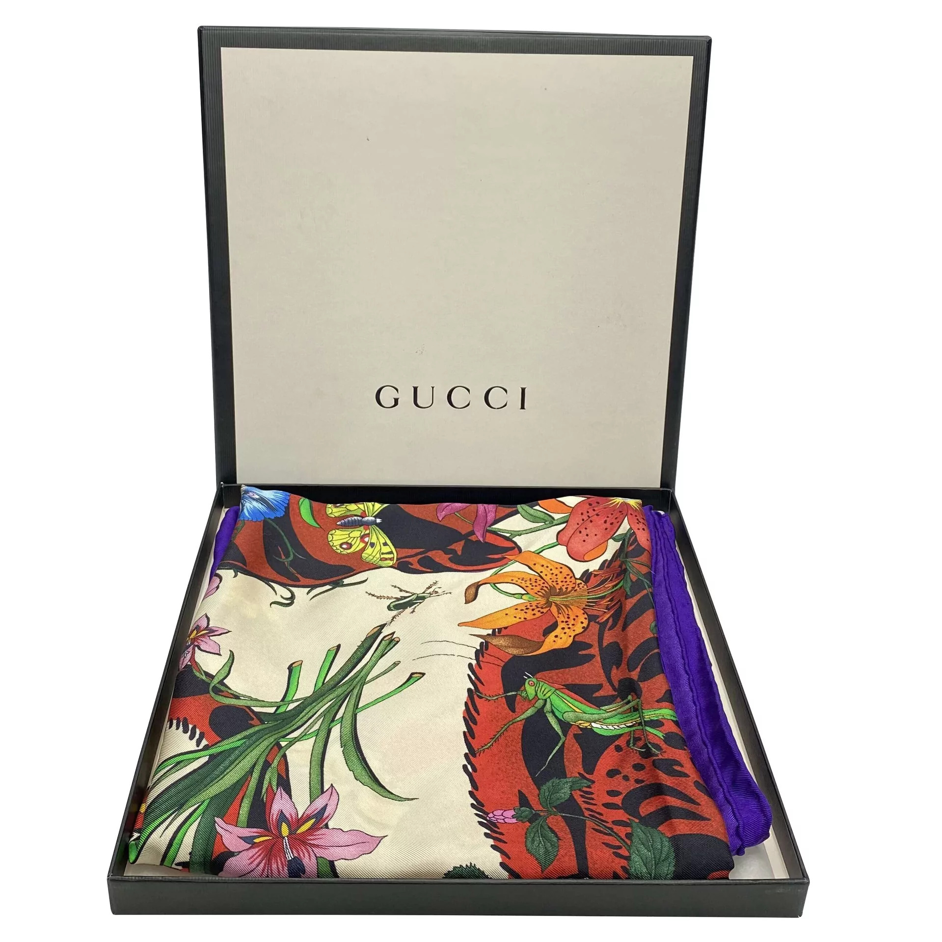 Lenço Gucci Floral Estampado