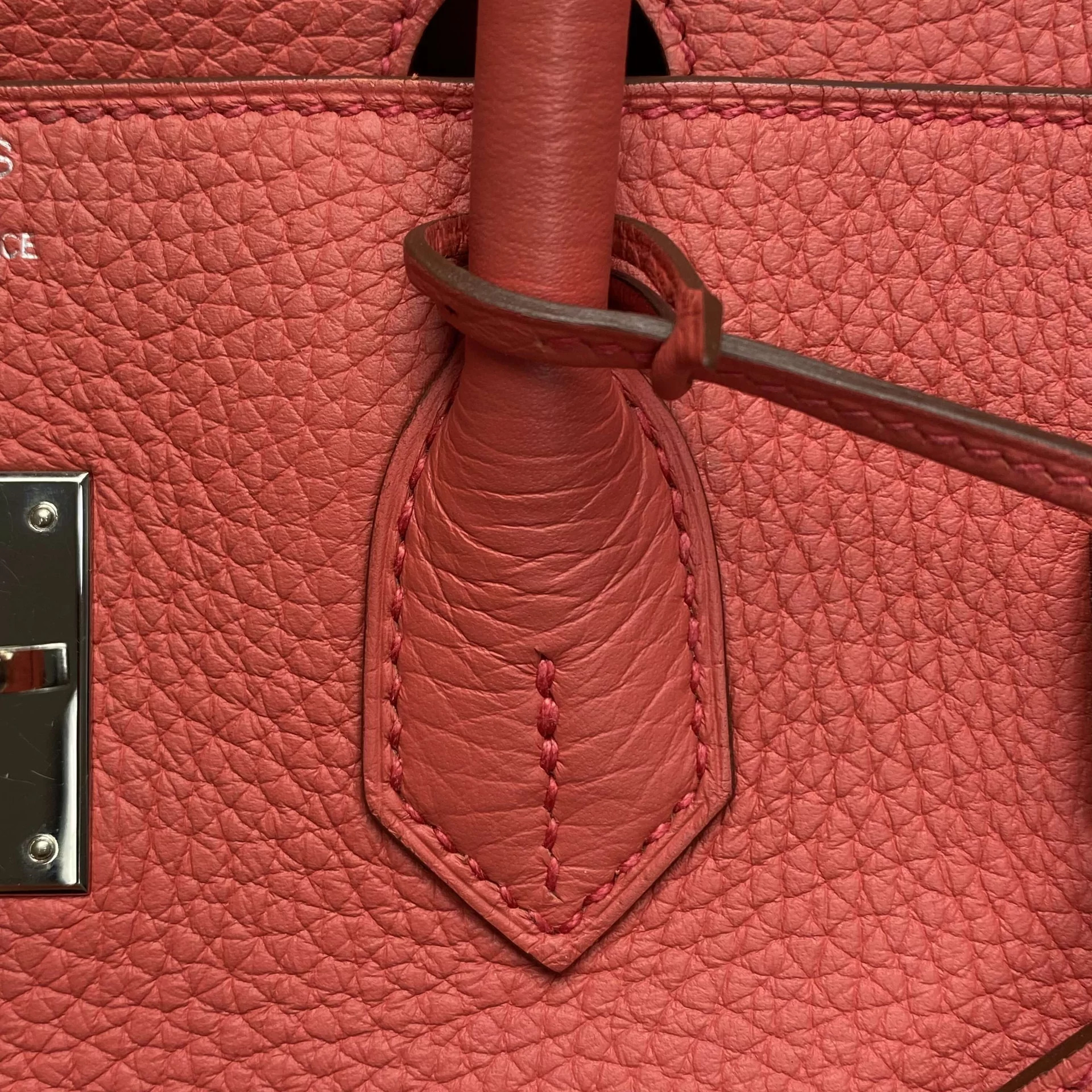 Bolsa Hermès Birkin Clemence 35 Sanguine