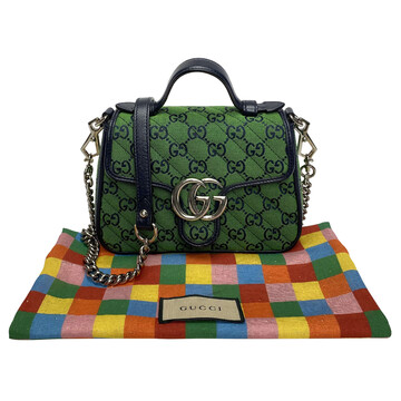 Bolsa Gucci GG Marmont Canvas Multicolor Mini