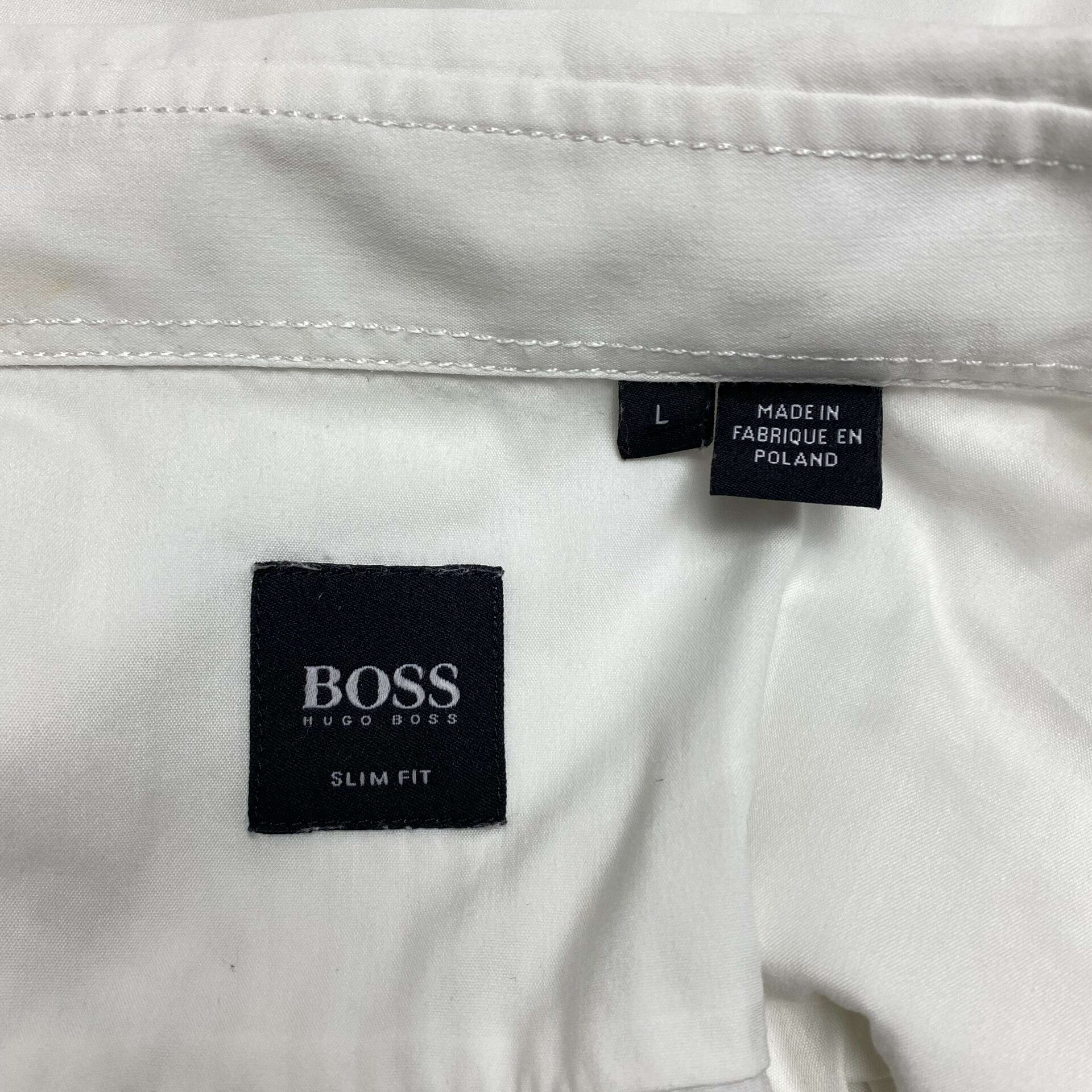 Camisa Hugo Boss Slim Fit Branco