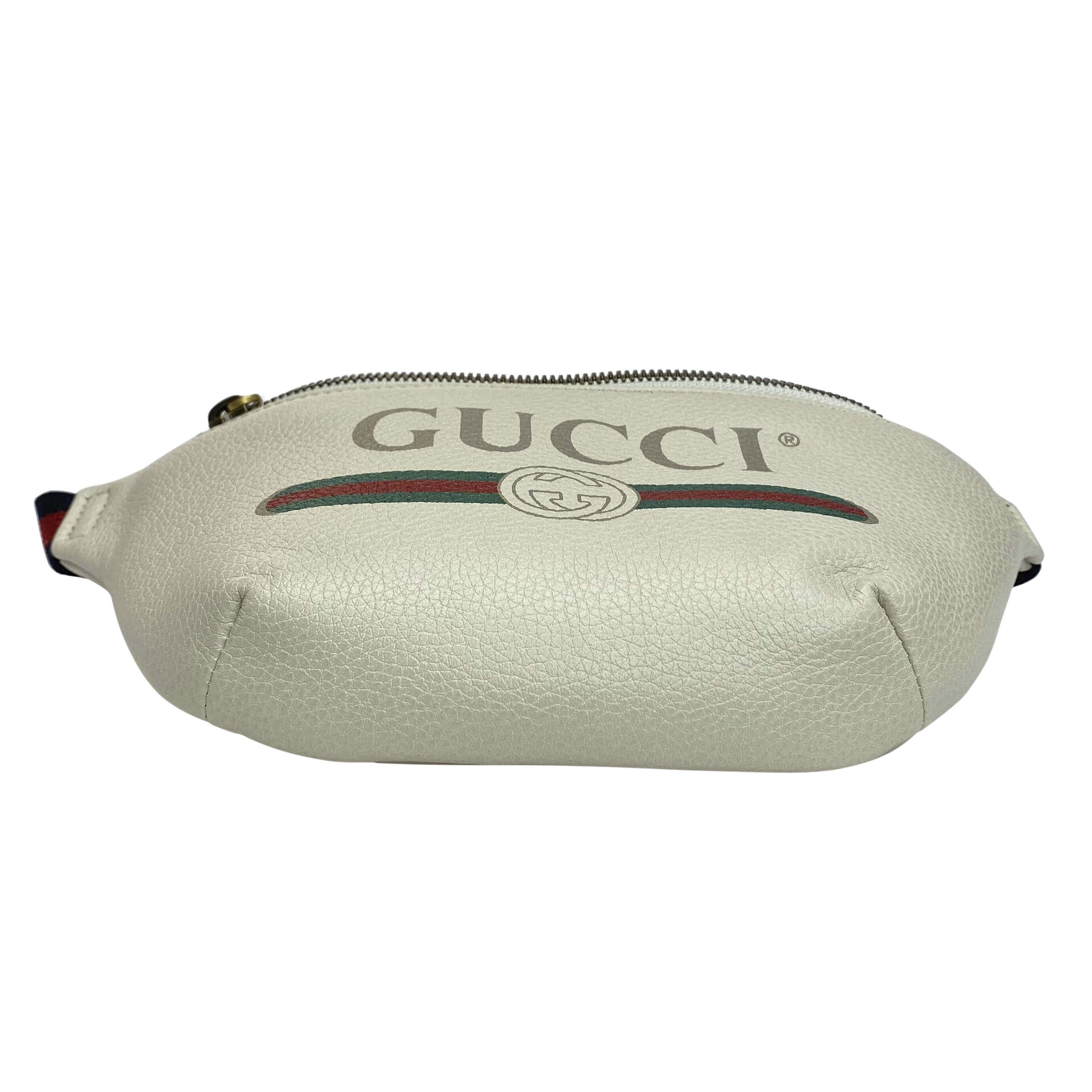 Pochete Gucci Couro Off White