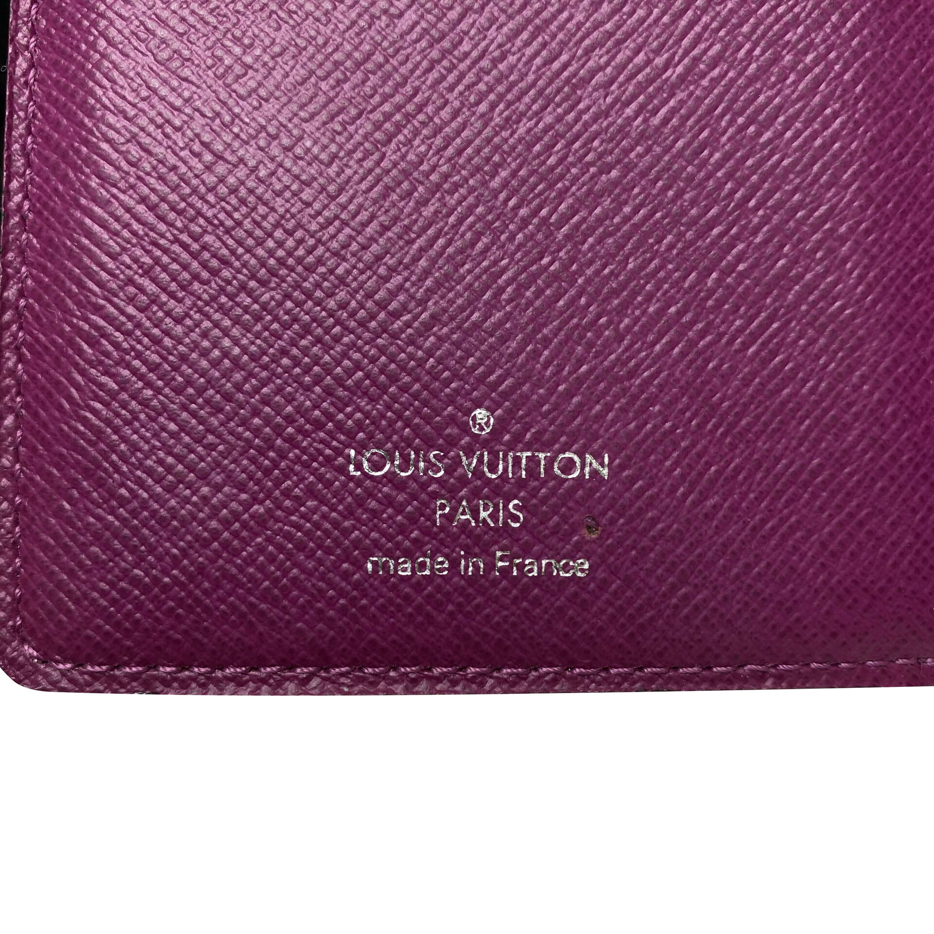 Carteira Louis Vuitton Joey Wallet Epi Roxa