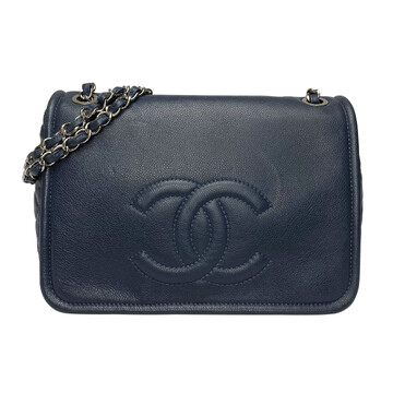 Bolsa Chanel Single Flap Matelassê Azul Royal