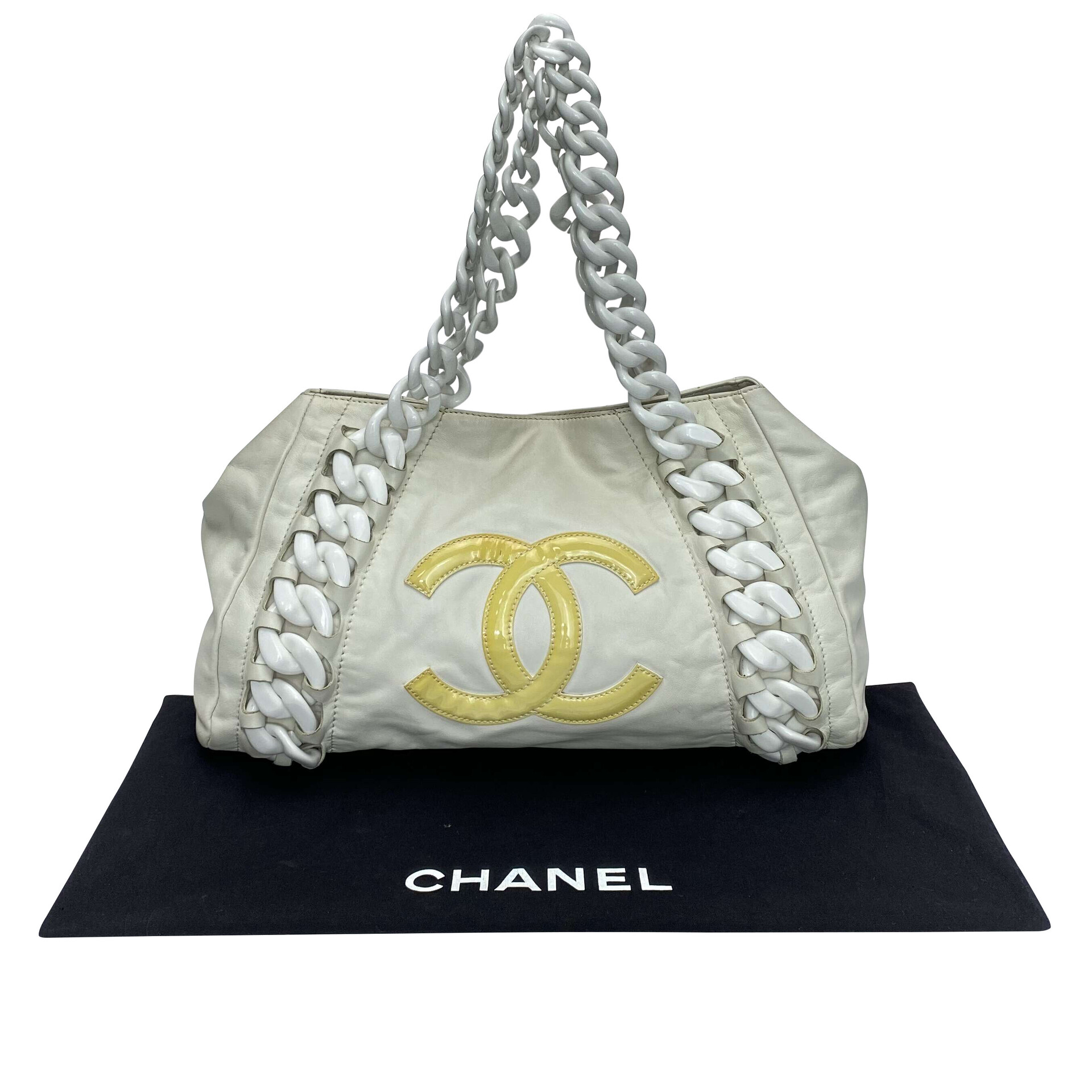 Bolsa Chanel Modern Chain Rhodoid East West