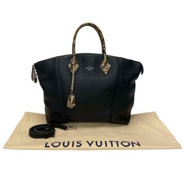 Bolsa Louis Vuitton Lockit Soft Píton Preta