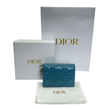 Carteira Christian Dior Lady Dior Azul
