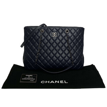 Bolsa Chanel Timeless Tote Azul Marinho