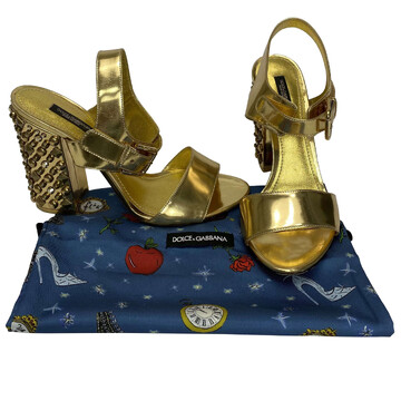 Sandália Dolce & Gabbana Dourada