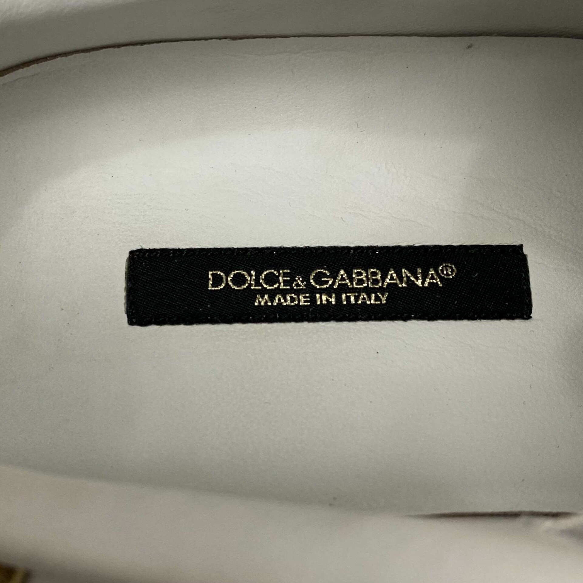Tênis Dolce & Gabbana Branco e Dourado