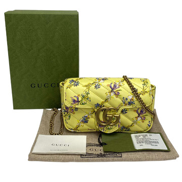 Bolsa Gucci GG Marmont Super Mini Floral