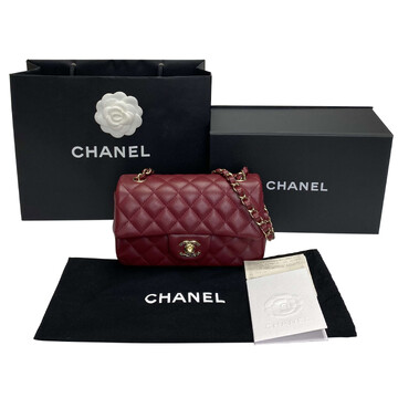 Bolsa Chanel Classic Flap Mini Vinho