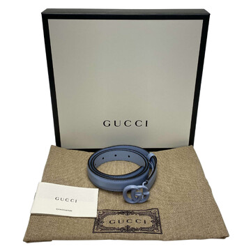 Cinto Gucci GG Marmont Azul
