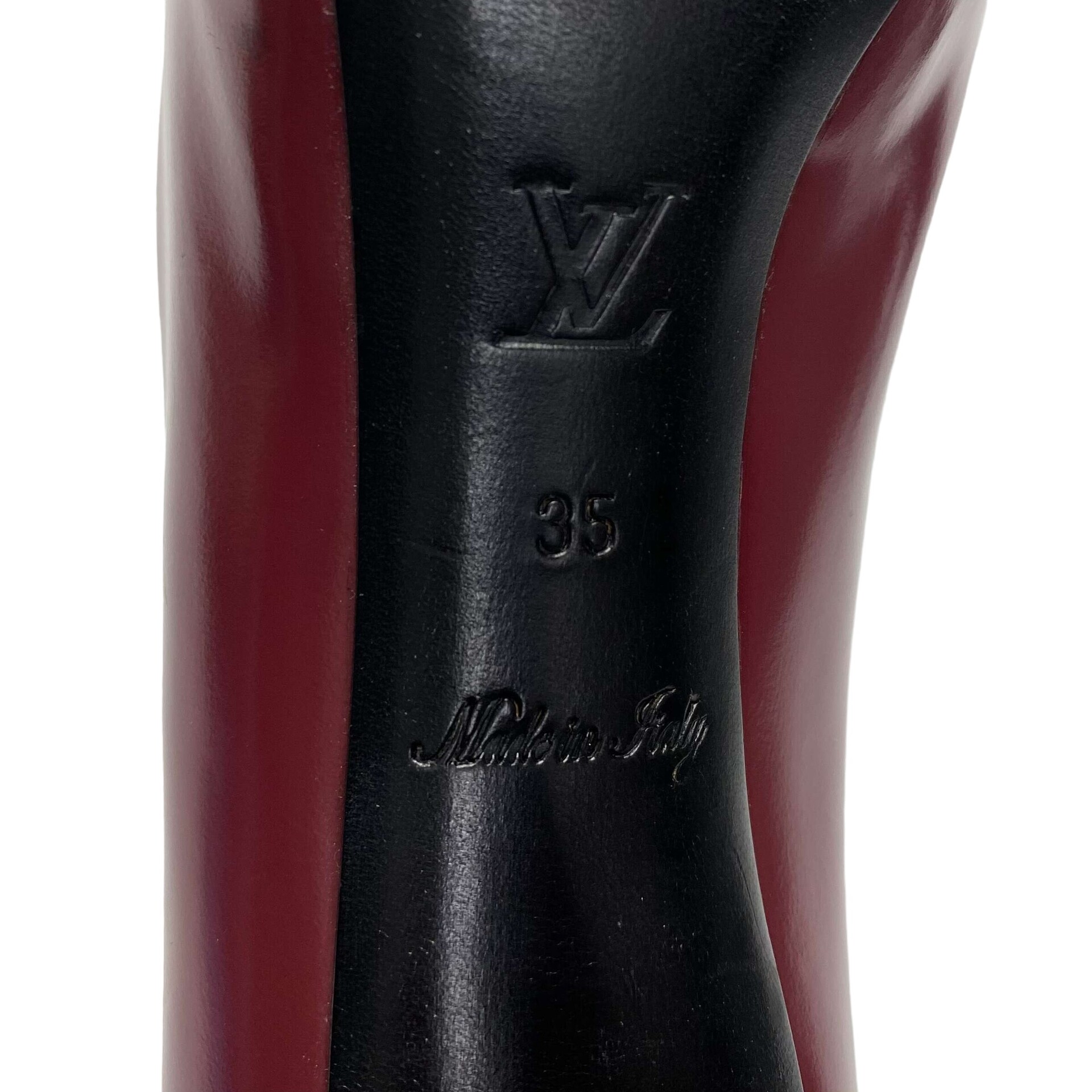 Peep Toe Louis Vuitton Vinho