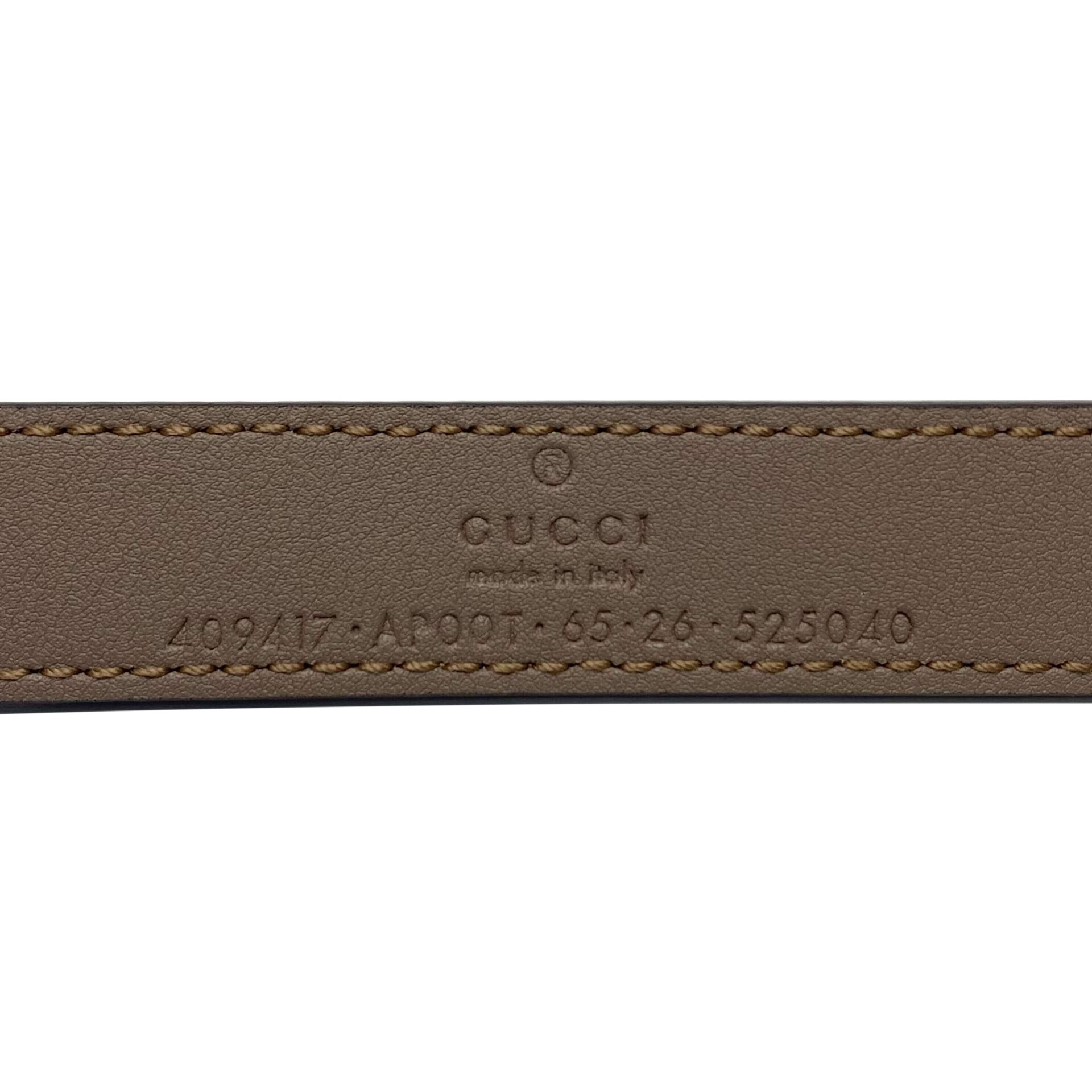 Cinto Gucci GG Marmont Couro Nude