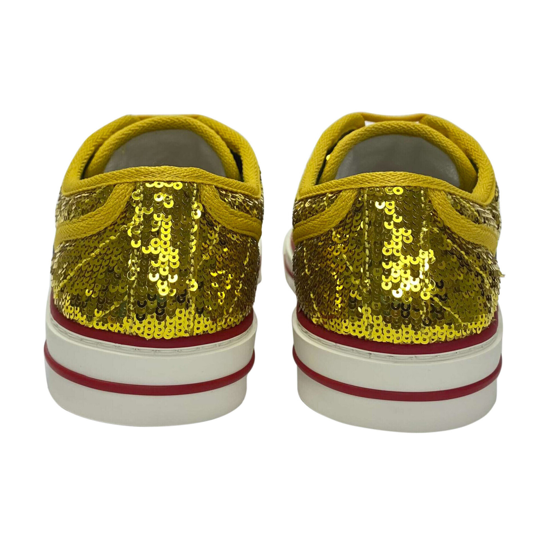 Sneaker Gucci 1977 High Top Paetês Dourado