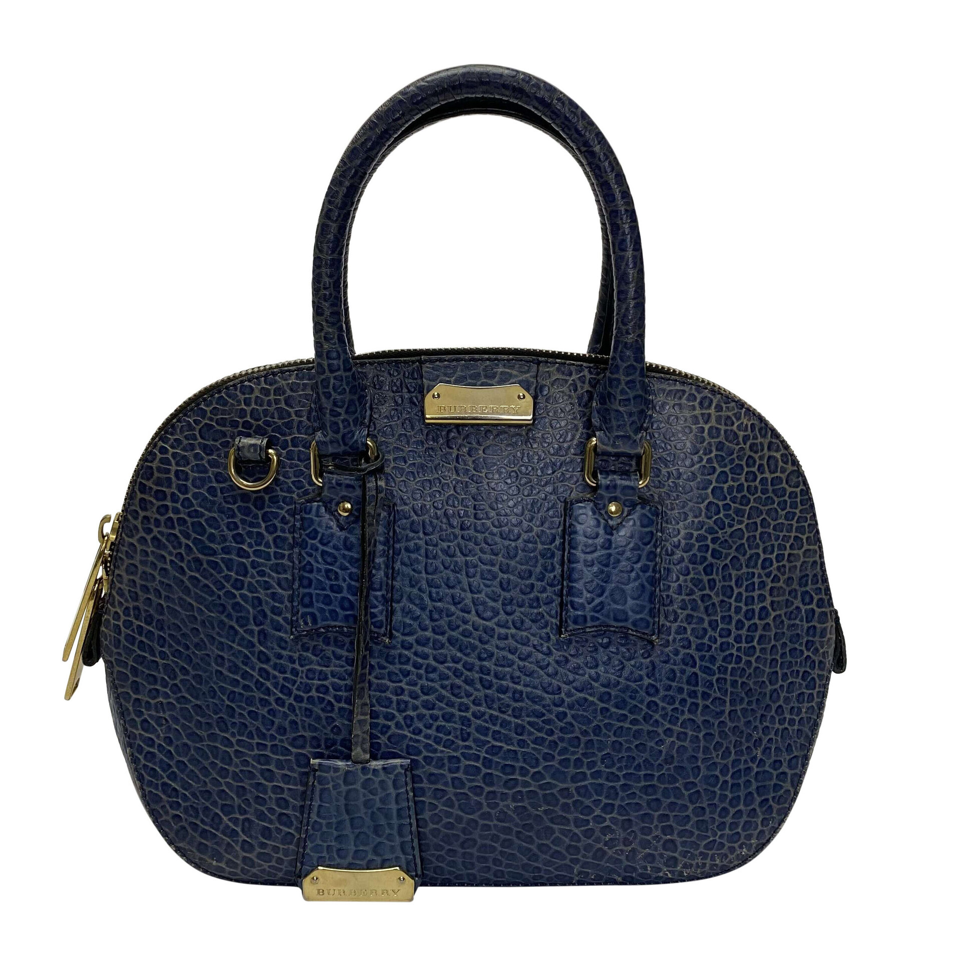 Bolsa Burberry Couro Azul