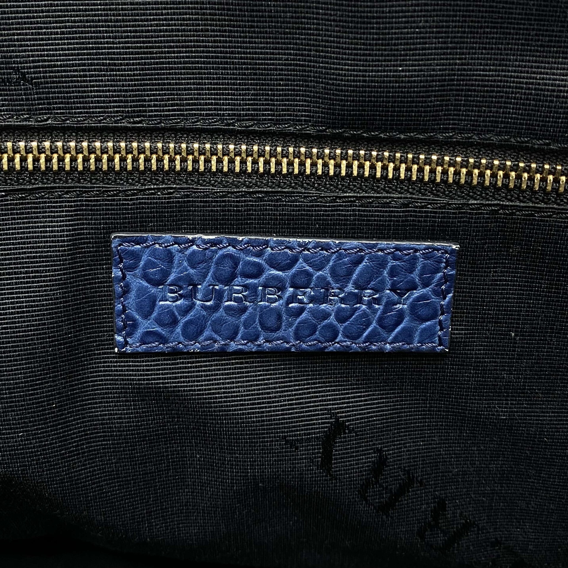 Bolsa Burberry Couro Azul