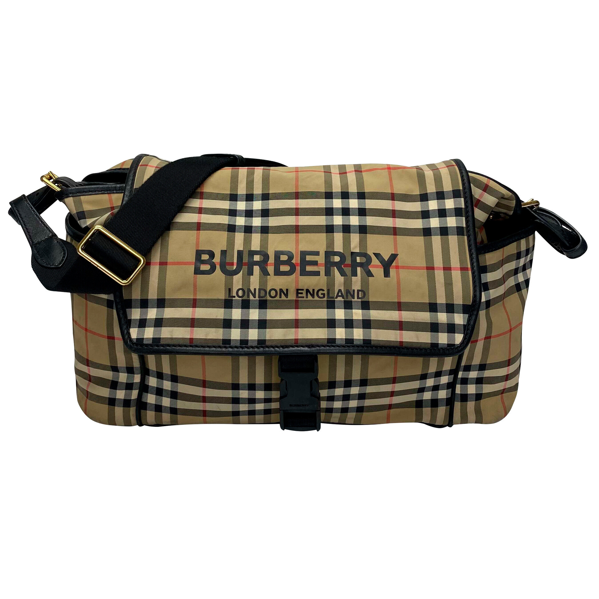 Bolsa Burberry Maternidade Xadrez Tradicional