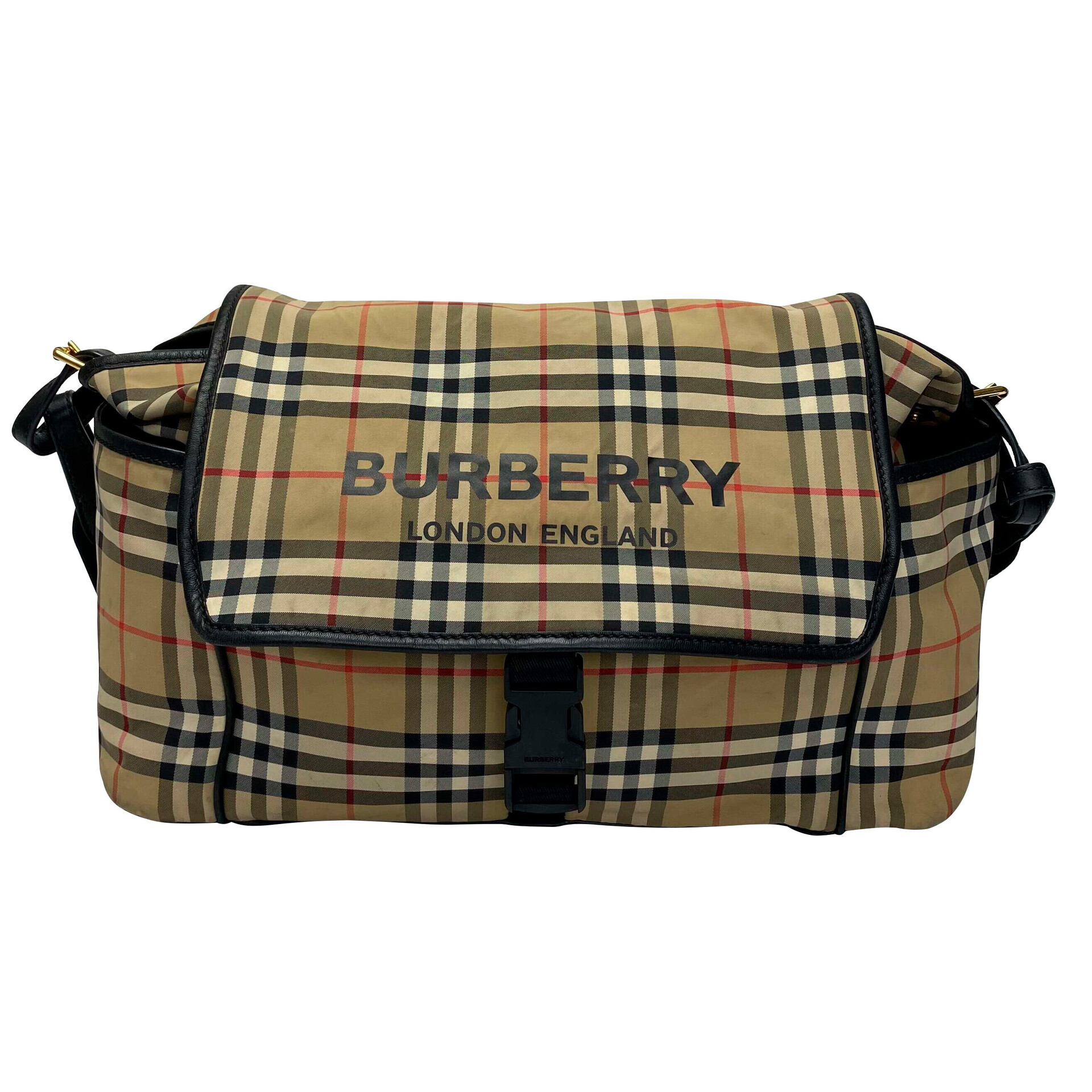 Bolsa Burberry Maternidade Xadrez Tradicional