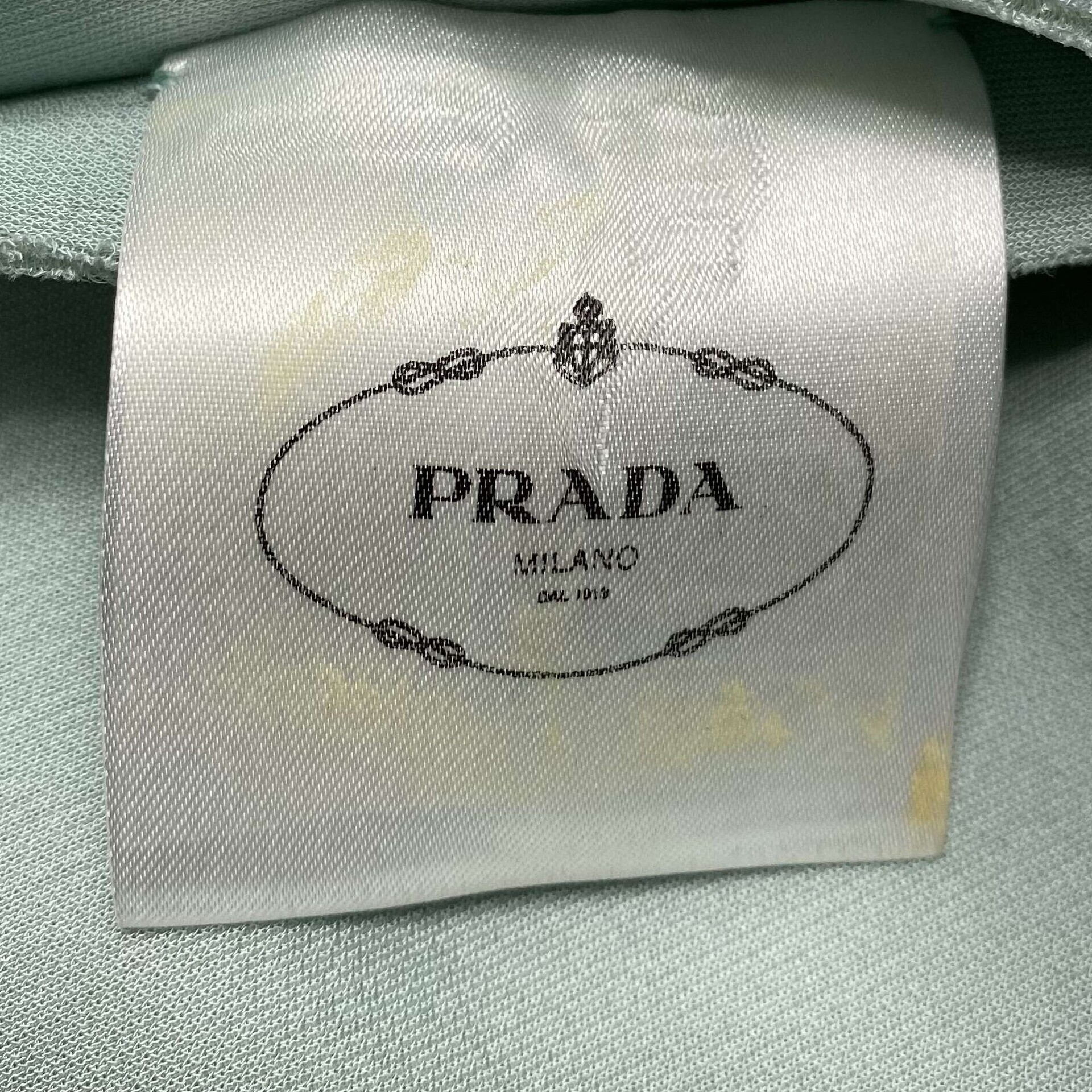 Vestido Prada Azul Bordado