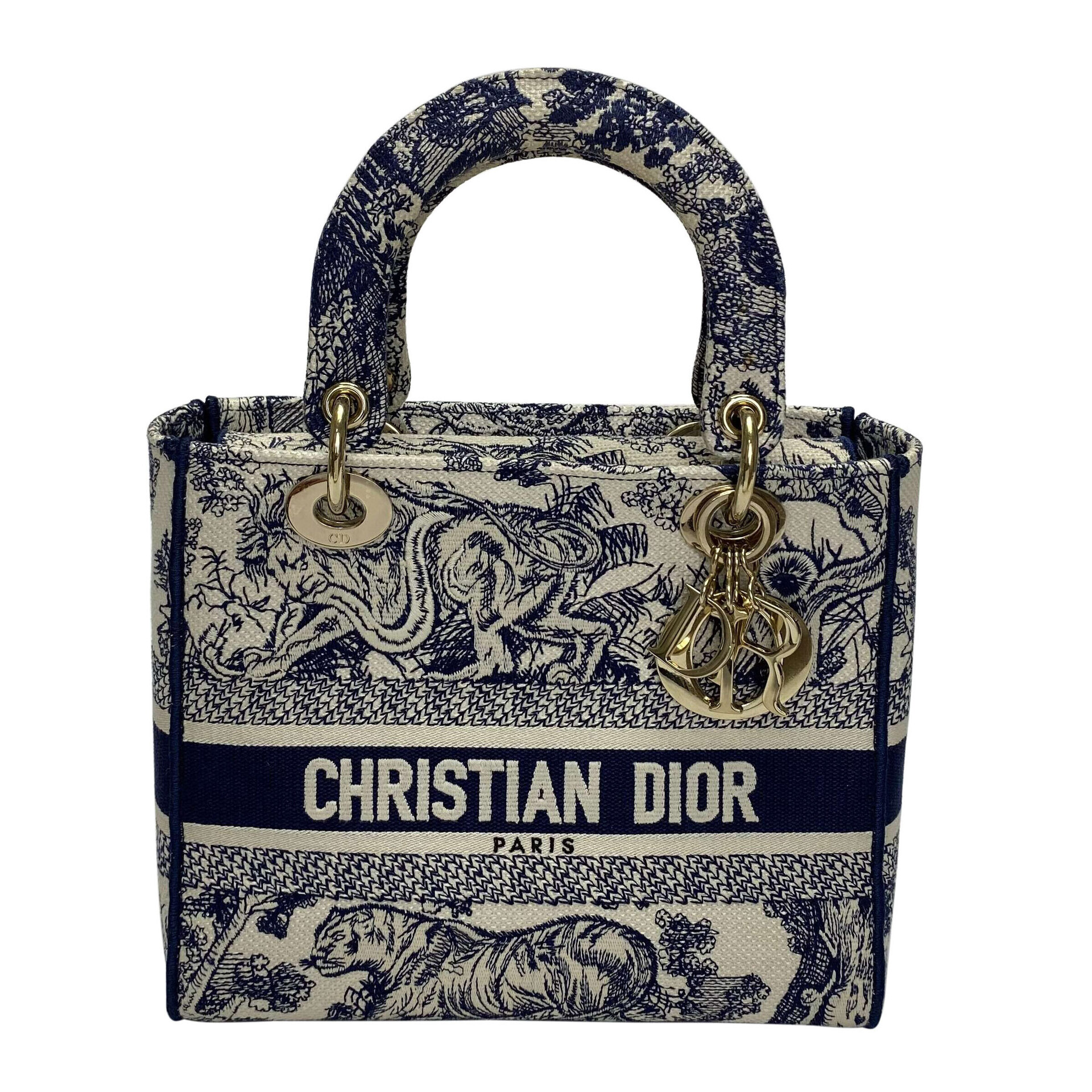 Bolsa Christian Dior Lady D-Lite Azul