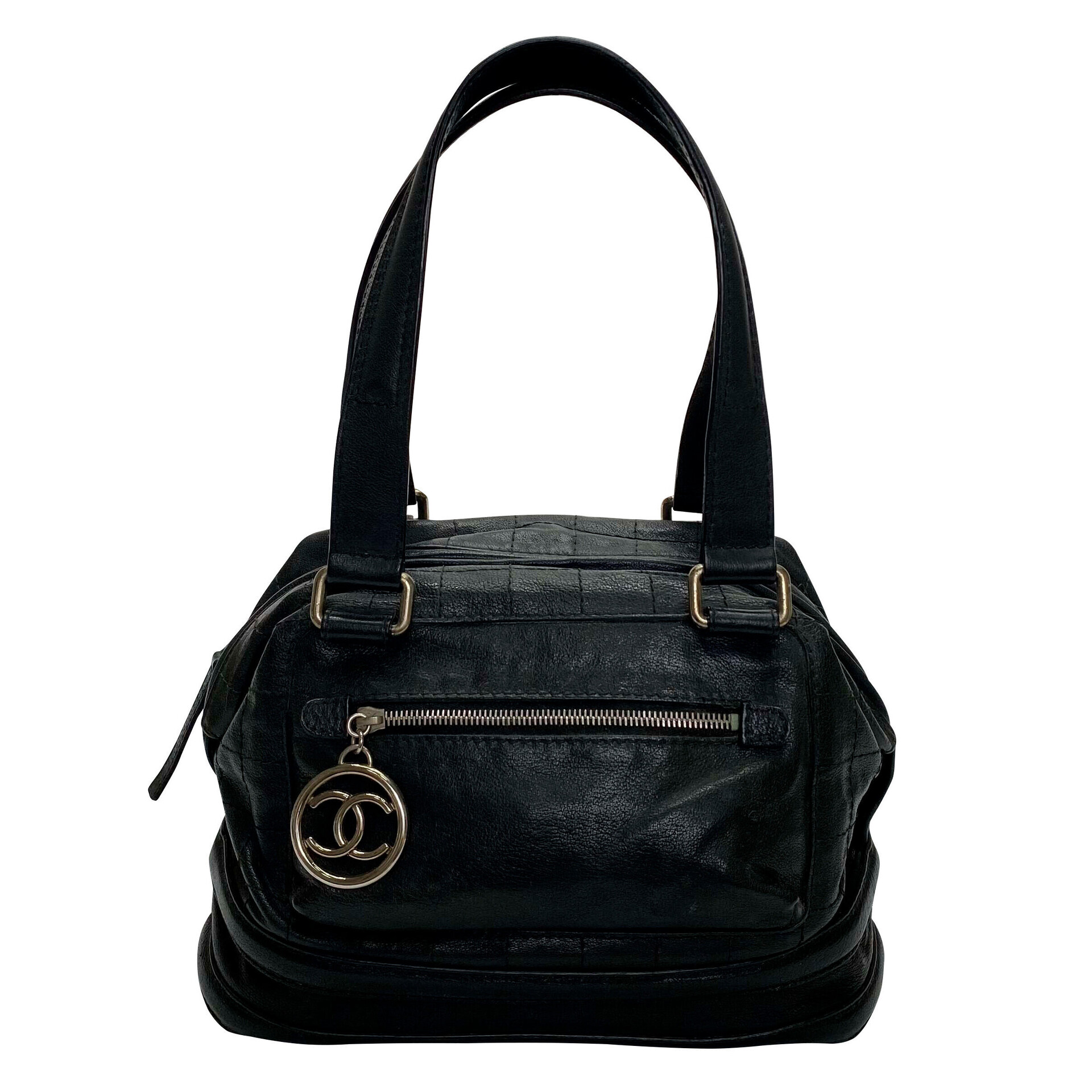 Bolsa Chanel Couro Preto