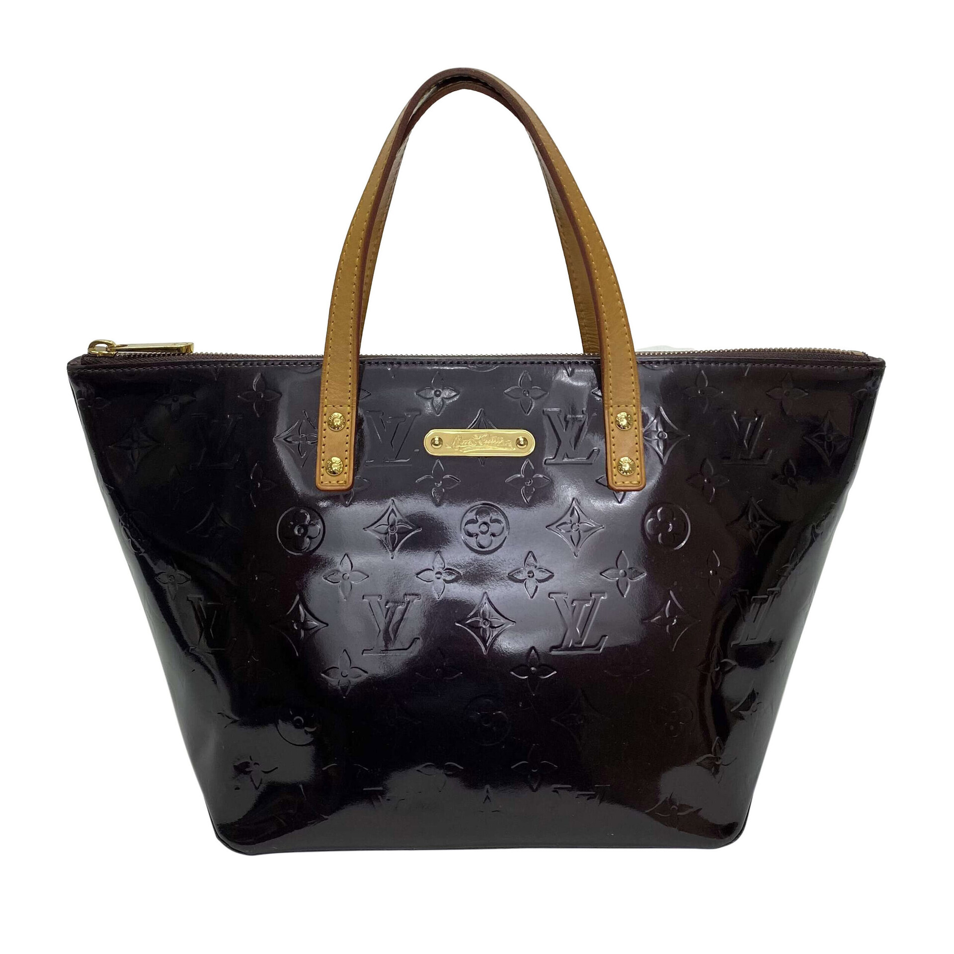 Bolsa Louis Vuitton Bellevue Verniz Vinho