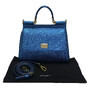 Bolsa Dolce & Gabbana Sicily Azul Metalizado