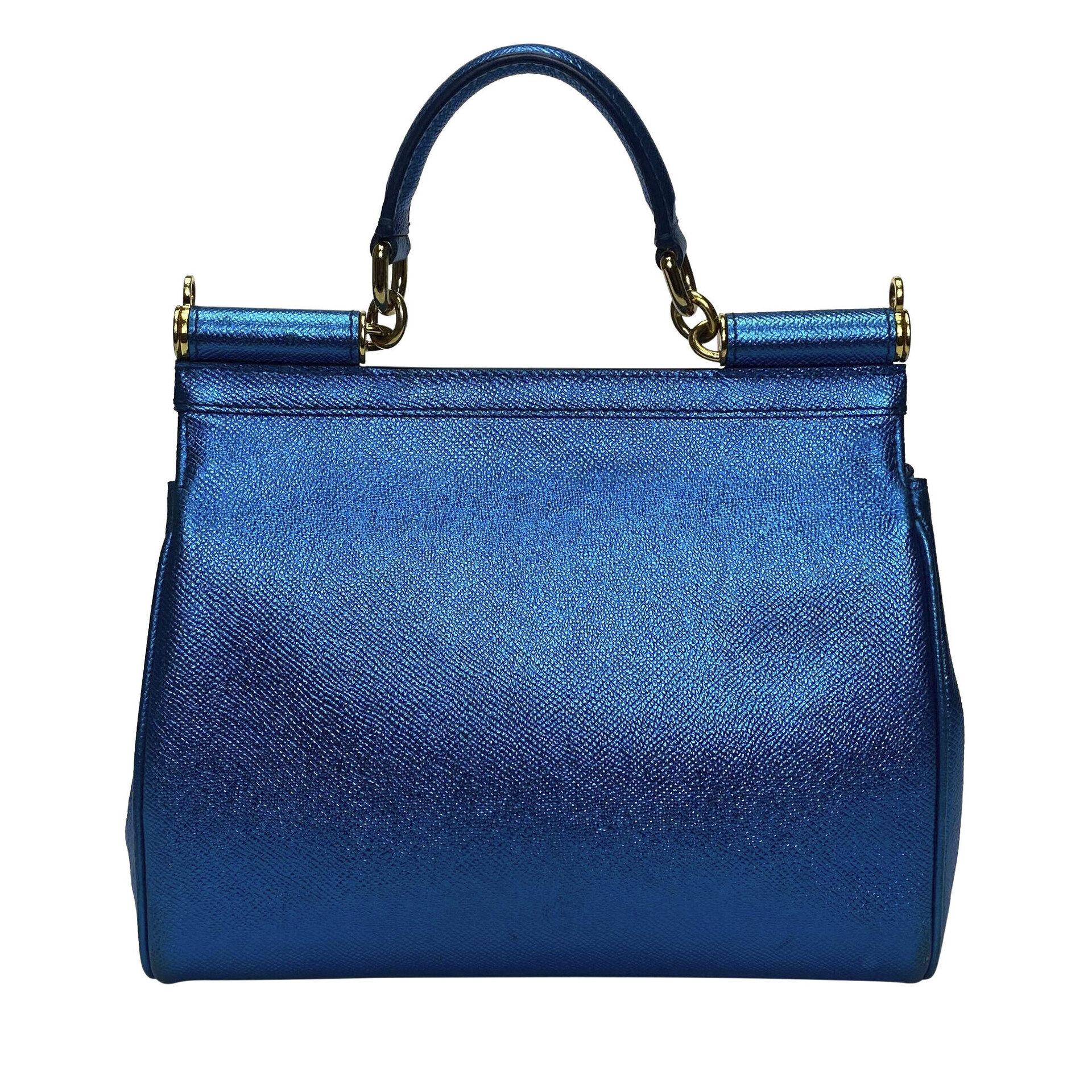 Bolsa Dolce & Gabbana Sicily Azul Metalizado