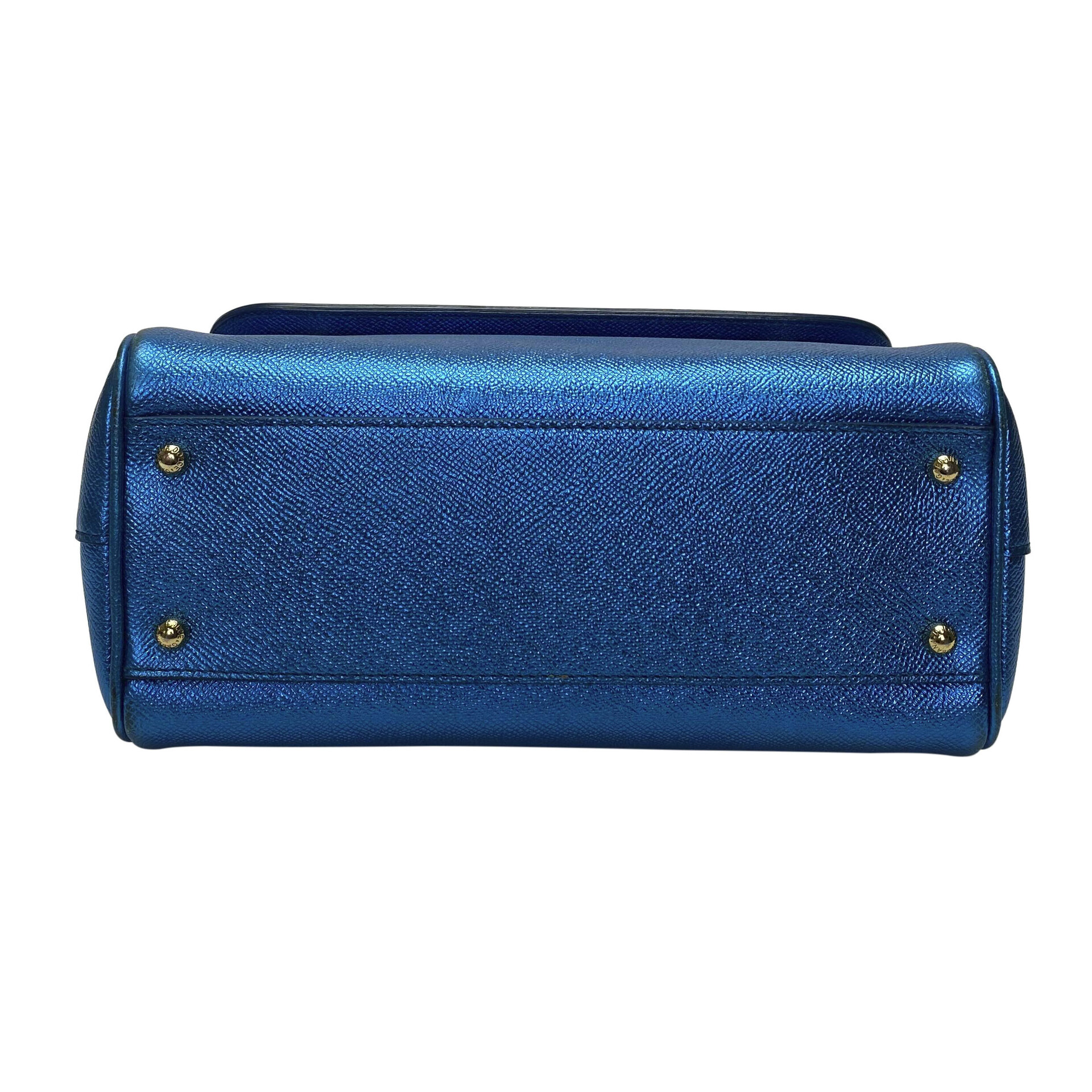 Bolsa Dolce & Gabbana Sicily Azul Metalizado