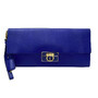 Clutch Salvatore Ferragamo Couro Azul