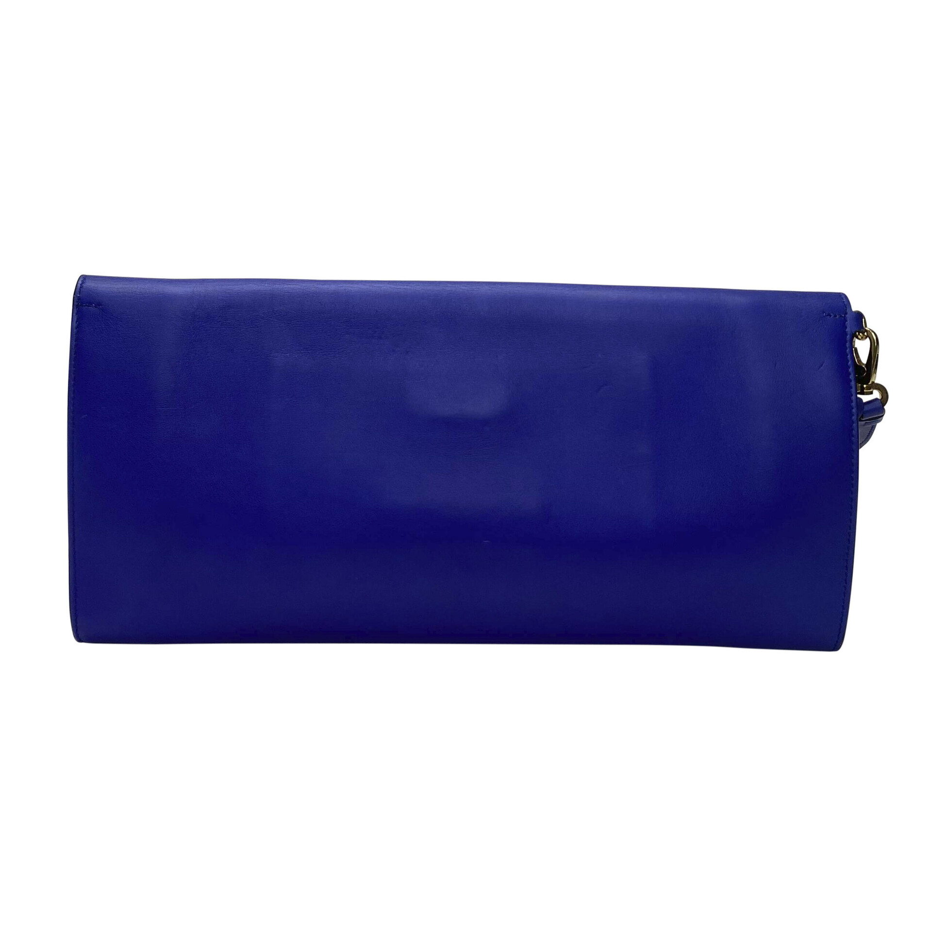 Clutch Salvatore Ferragamo Couro Azul