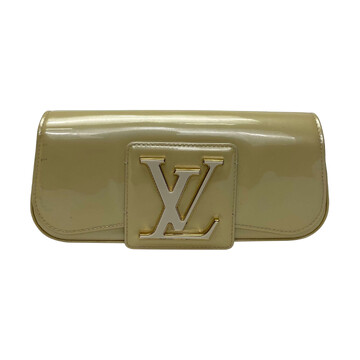 Clutch Louis Vuitton Sobe Verniz Bege