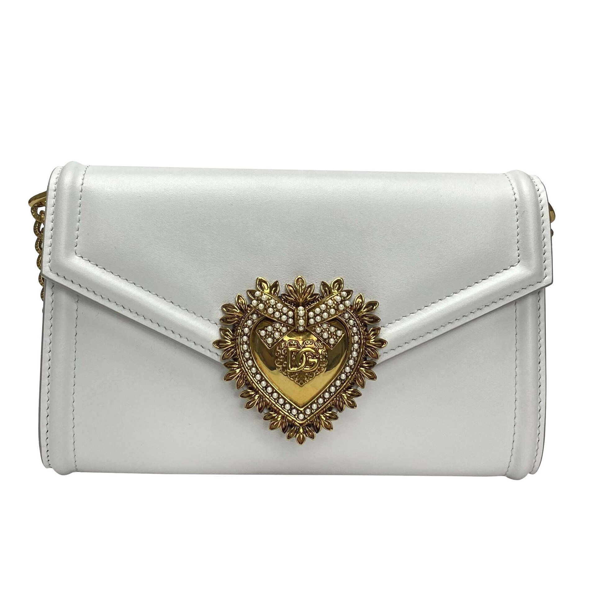 Bolsa Dolce & Gabbana Devotion Envelope Branca