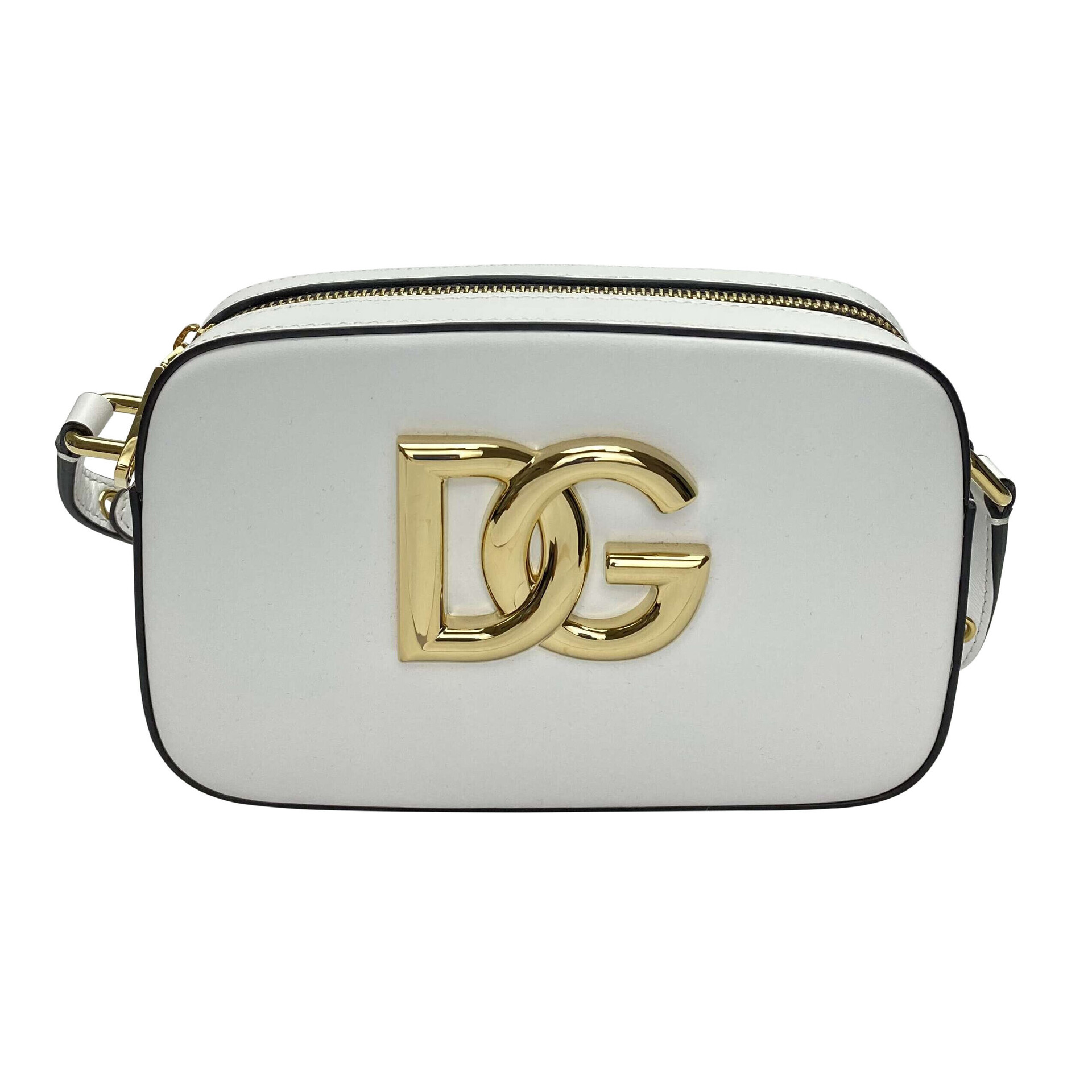 Bolsa Dolce & Gabbana Logo DG Couro Branco