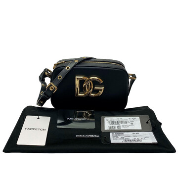 Bolsa Dolce & Gabbana Logo DG Couro Preta