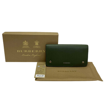 Carteira Burberry Couro Verde