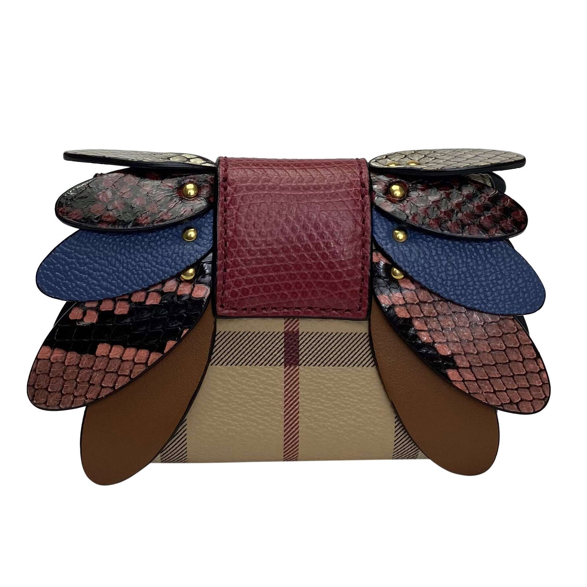 Carteira Burberry Couro Multicolor